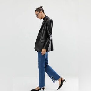 Oak  + Fort: Ankle Fray Jeans